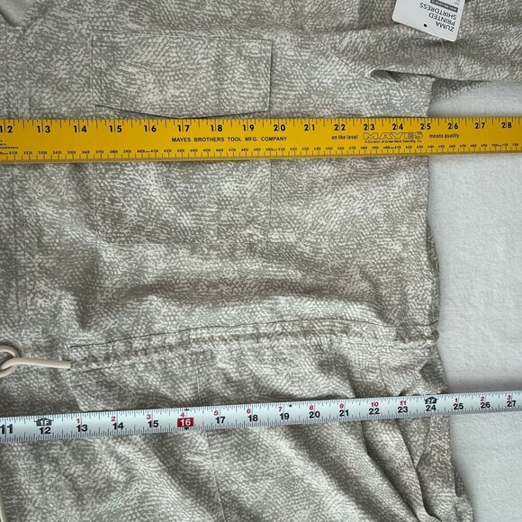 NWT Athleta Zuma Print Collar Shirt Dress Long-Sleeve Pockets Women Plus Size 1X - Picture 11 of 13